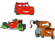Dekorace Cars D23670, 3 ks Dětské dekorace na zeď