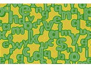 Vliesová fototapeta Dimex Zelená písmena XL-377 | 330x220 cm Fototapety vliesové