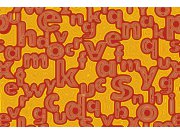 Vliesová fototapeta Dimex Červená písmena XL-378 | 330x220 cm Fototapety vliesové