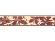 Samolepící bordura Hnědé lístky SB02-251, rozměry 5 cm x 10 m Samolepící bordury