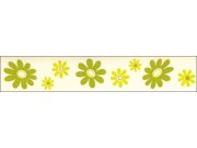 Samolepící bordura Zelené květy SB02-369, rozměry 5 cm x 10 m Samolepící bordury