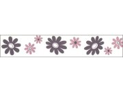 Samolepící bordura Růžové květy SB02-371, rozměry 5 cm x 10 m Samolepící bordury