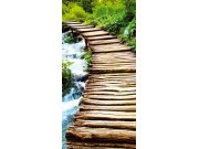 Samolepící fototapeta na dveře DL005 Boardwalk, 95x210 cm Fototapety na dveře