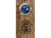 Samolepící fototapeta na dveře DL019 Porthole, 95x210 cm Fototapety na dveře