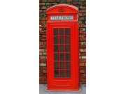 Samolepící fototapeta na dveře DL020 Brithis phone, 95x210 cm Fototapety na dveře