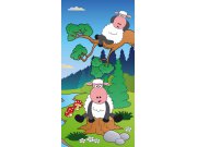 Samolepící fototapeta na dveře DL030 Sheep, 95x210 cm Fototapety na dveře