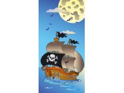 Samolepící fototapeta na dveře DL031 Pirate ship, 95x210 cm Fototapety na dveře