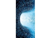 Samolepící fototapeta na dveře DL036 Binary streem, 95x210 cm Fototapety na dveře