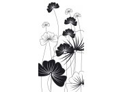 Samolepící fototapeta na dveře DL039 Black plant, 95x210 cm Fototapety na dveře