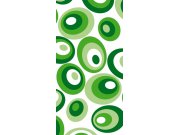 Samolepící fototapeta na dveře DL044 Green ovals, 95x210 cm Fototapety na dveře
