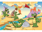 Vliesová fototapeta Dimex Krokodýlci XL-275 | 330x220 cm Fototapety pro děti