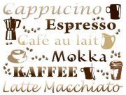 Samolepky na zeď Cofee dream 3500231, rozměry 65 x 85 cm Samolepící dekorace na zeď