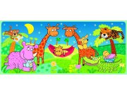 Fototapeta AG Žirafy a houpačka FTV-0529 | 90x202 cm Fototapety skladem