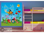 Fototapeta vliesová Krtek a vrtulník FTDNXL-5145 | 180x202 cm Fototapety pro děti