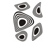 Samolepka na zeď Moderní ornamenty semiš FL-0462, 85x65 cm Samolepící dekorace na zeď
