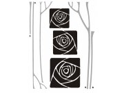 Samolepka na zeď Rose square semiš FL-0478, 85x65 cm Samolepící dekorace na zeď