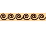 Samolepící bordura Hnědé spirály SB02-11S, rozměry 5 cm x 10 m Samolepící bordury