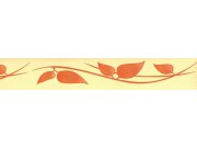Samolepící bordura Oranžové listy SB02-403, rozměry 5 cm x 10 m Samolepící bordury
