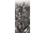 Vliesová fototapeta Ptačí pohled na město FTNV-2881 | 90x202 cm Fototapety vliesové
