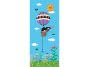 Vliesová fototapeta Krteček a balón FTNV-2918 | 90x202 cm Fototapety pro děti