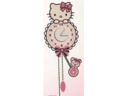 Samolepicí dekorace Hello Kitty hodiny D70105, 25x70 cm Dětské samolepky na zeď