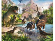 3D fototapeta Walltastic Dinosauři 41745 | 305x244 cm Fototapety pro děti