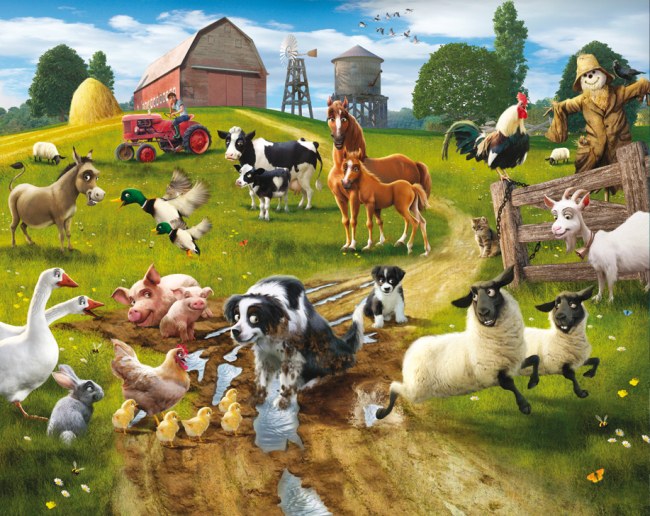 Fototapety pro děti - 3D fototapeta Walltastic Farma 41806 | 305x244 cm 3D fototapeta Walltastic Farma 41806 | 305x244 cm - Fototapety pro děti