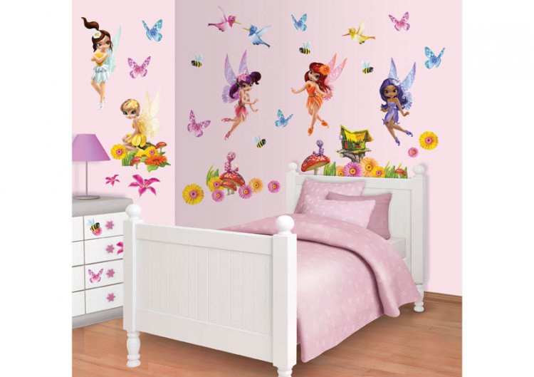 Samolepicí dekorace Walltastic Fairies 41110