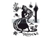Samolepicí dekorace Rapunzel DK-0879, 85x65 cm Dětské samolepky na zeď