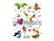 Samolepicí dekorace Fairies a motýlci DK-0883, 85x65 cm Dětské samolepky na zeď