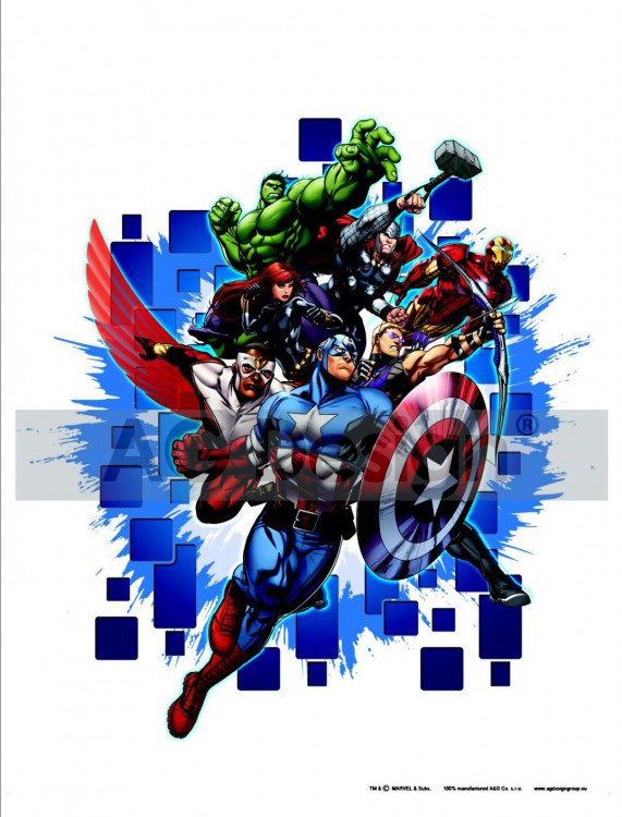 Dětské samolepky na zeď - Samolepicí dekorace Avengers neporazitelní DK-1715, 85x65 cm Samolepicí dekorace Avengers neporazitelní DK-1715, 85x65 cm - Dětské samolepky na zeď