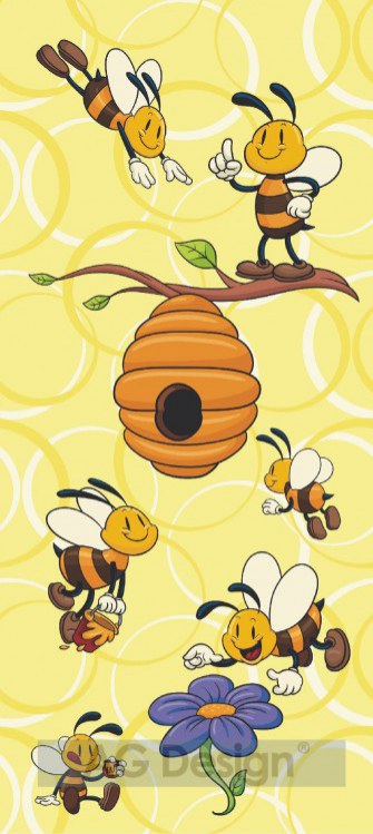 Fototapety na zeď - Fototapeta AG Včelky FTV-0039 | 90x202 cm Fototapeta AG Včelky FTV-0039 | 90x202 cm - Fototapety na zeď