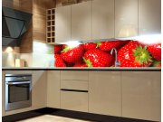 Fototapeta mezi kuchyňskou linku Jahody KI-180-025, 180x60 cm Samolepící fototapety - Na kuchyňskou linku