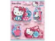 Dekorace Hello Kitty D23860, 24 ks Dětské dekorace na zeď