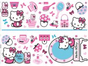 Samolepicí dekorace Hello Kitty D41060, 70x50 cm Dětské samolepky na zeď