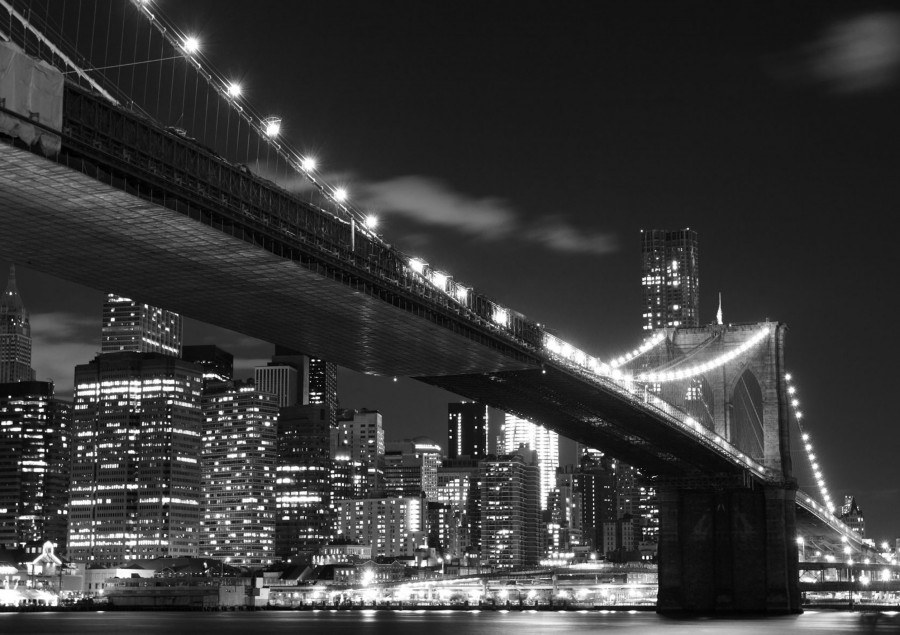 Fototapeta AG Brooklyn bridge FTNS-2469 | 360x270 cm - Vliesové fototapety AG