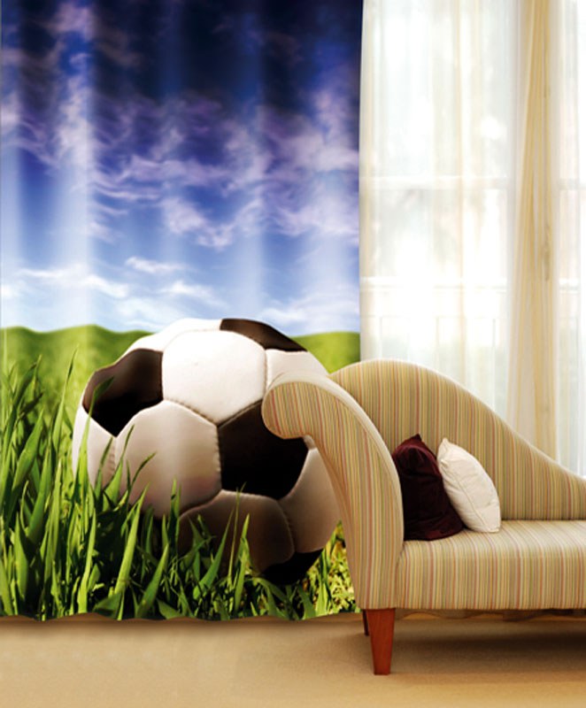 Závěs Fotbalový míč CU-140-027, 140x245 cm
