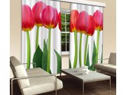 Závěs Červené Tulipány CU-280-015, 280x245 cm Závěsy