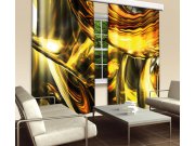 Závěs Zlatá Abstrakce CU-280-025, 280x245 cm Závěsy