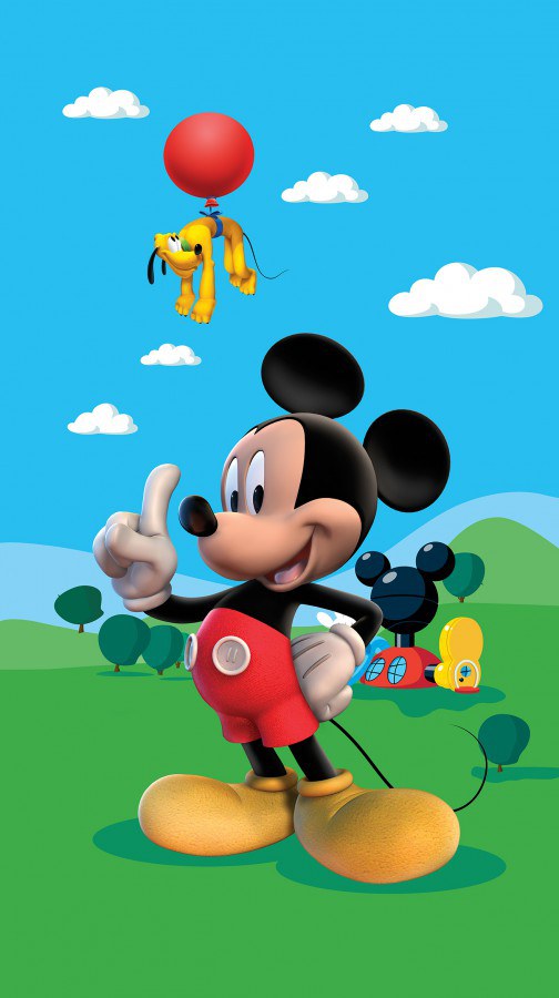 Foto závěsy Mickey Mouse FCSL7141, 140 x 245 cm