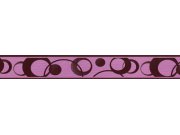 Samolepící bordura Fialová kolečka SB02-335, rozměry 5 cm x 10 m Samolepící bordury