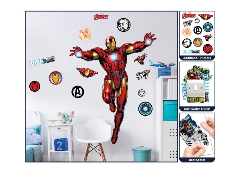 Samolepicí dekorace Walltastic Iron Man 44296