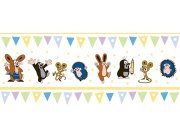 Dětská vliesová bordura Krtek žlutá 6120003 | 23,5 cm x 3 m Dětské tapety - Tapety Krteček