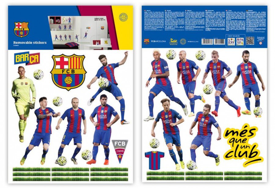 Samolepicí dekorace FC Barcelona team BAR35