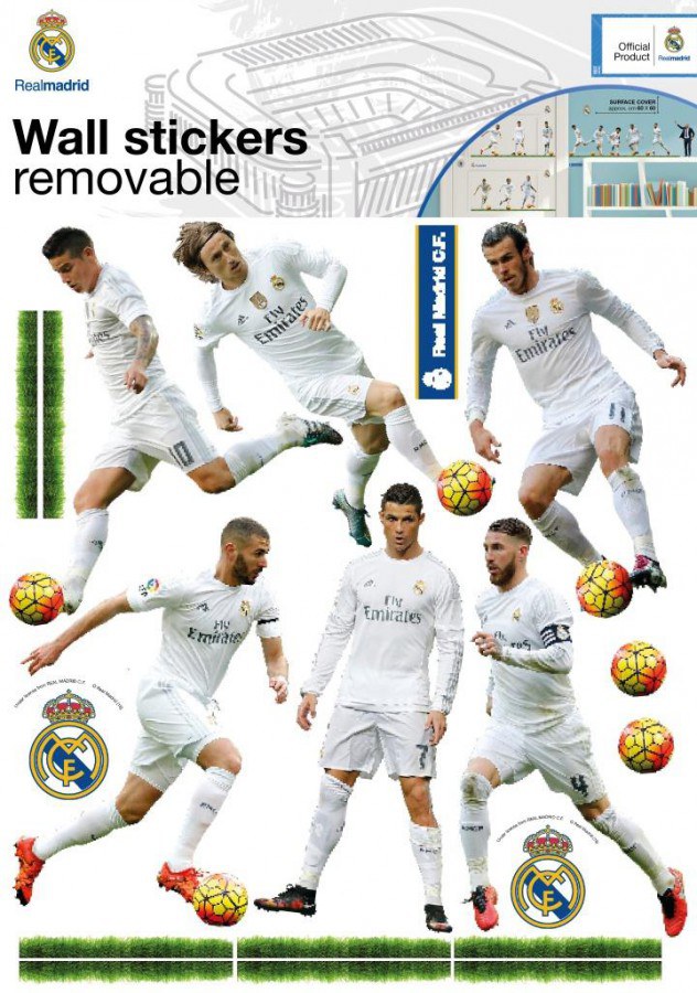 Samolepicí dekorace Real Madrid team RM30