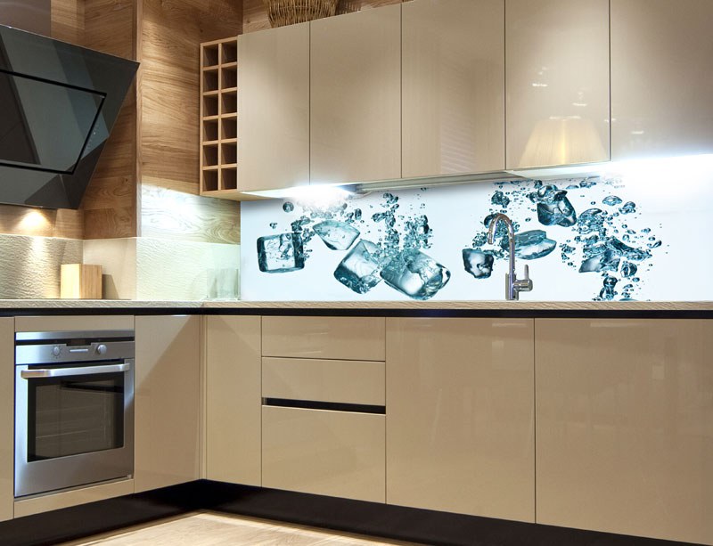 Samolepicí fototapeta do kuchyně Ice Cubes KI-180-002, 180x60 cm Samolepicí fototapeta do kuchyně Ice Cubes KI-180-002, 180x60 cm