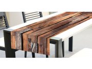 Ubrus-běhoun na stůl Dřevěná zeď TS-014, 40x140 cm Ubrusy