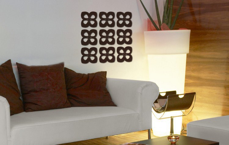 Samolepicí 3D dekorace na zeď Mašle 358-0016 - Samolepící dekorace na zeď