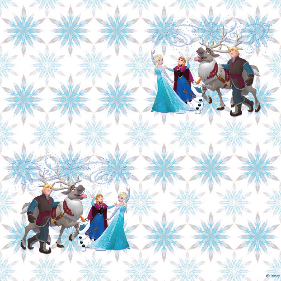 Tapety papírové Frozen Disney WPD9632, 0,53 x 10 m