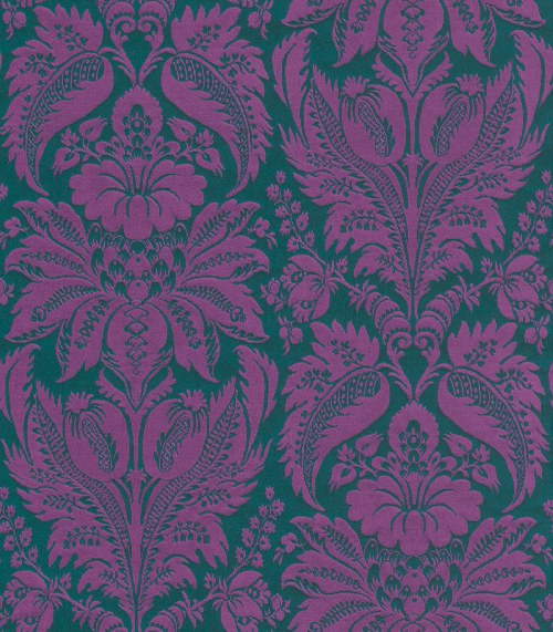 Luxusní tapety na zeď Etro ornamenty fialovo zelené 517644 | lepidlo zdarma